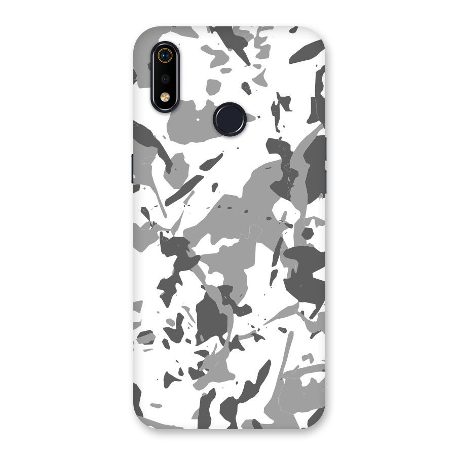 Grey Camouflage Army Back Case for Realme 3i