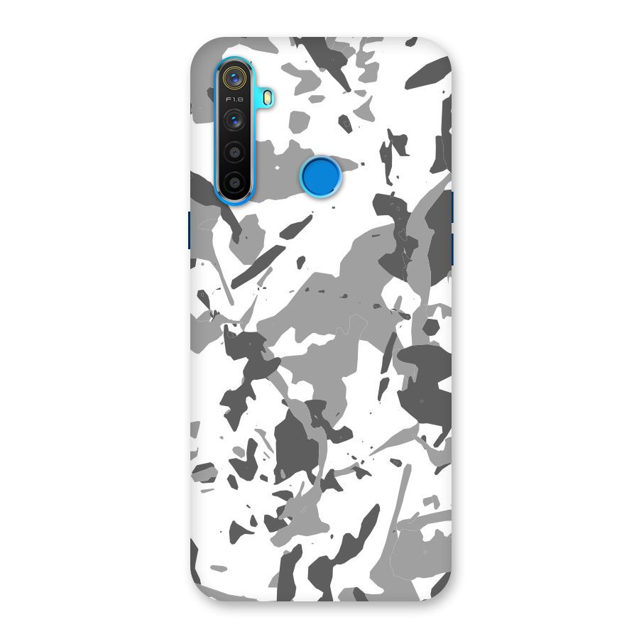 Grey Camouflage Army Back Case for Realme 5