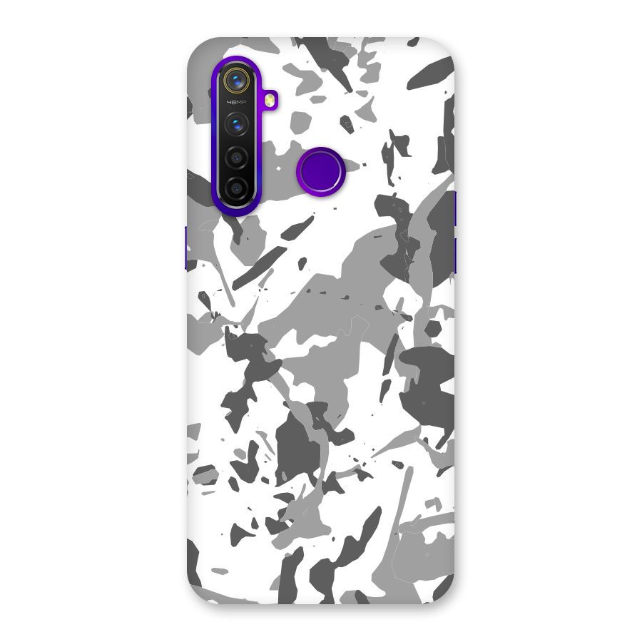 Grey Camouflage Army Back Case for Realme 5 Pro