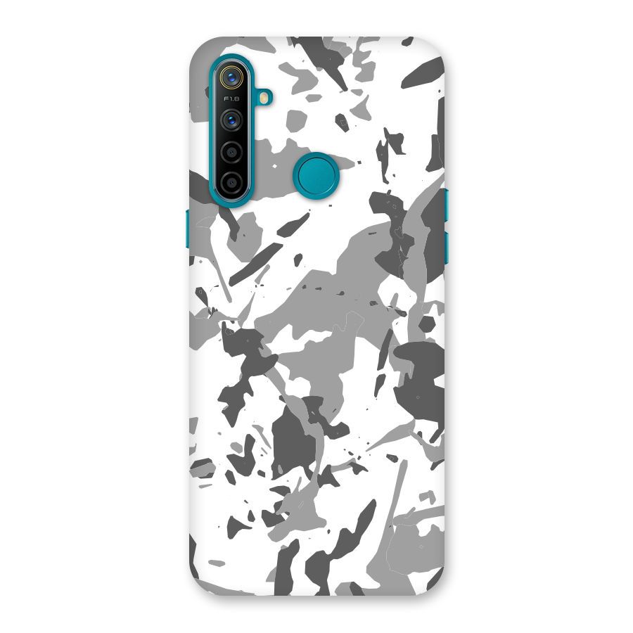 Grey Camouflage Army Back Case for Realme 5i