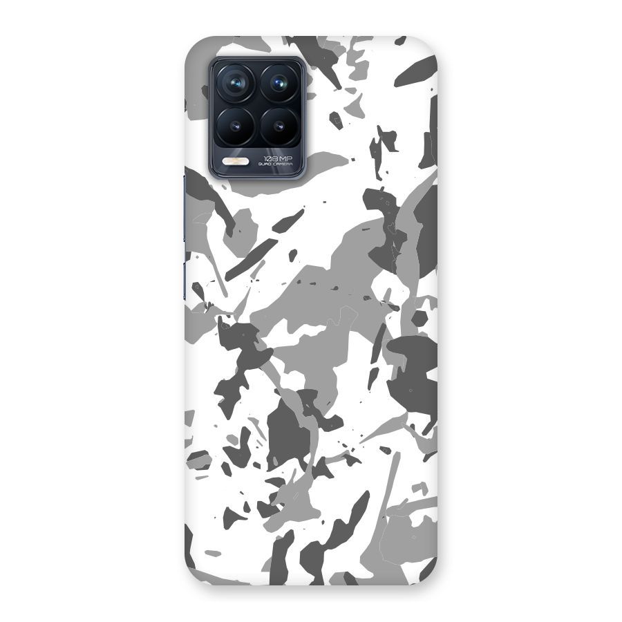 Grey Camouflage Army Back Case for Realme 8 Pro