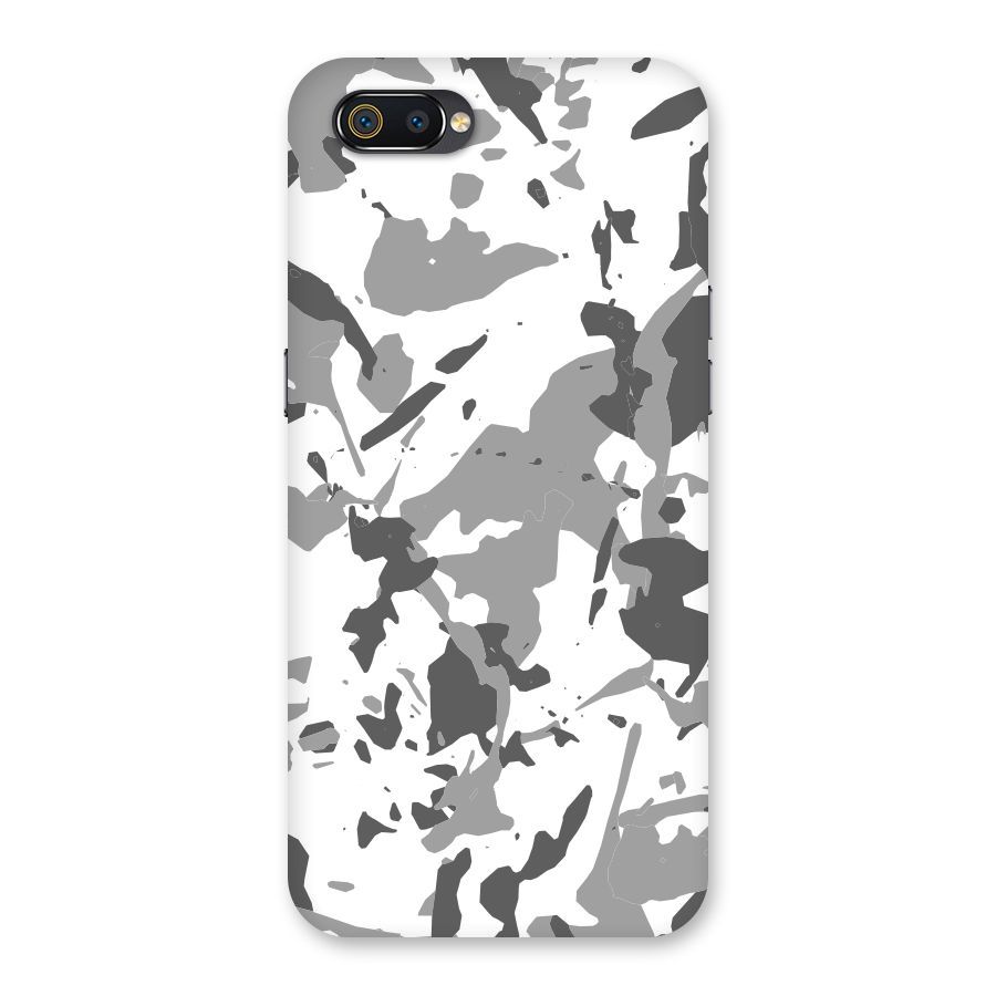 Grey Camouflage Army Back Case for Realme C2