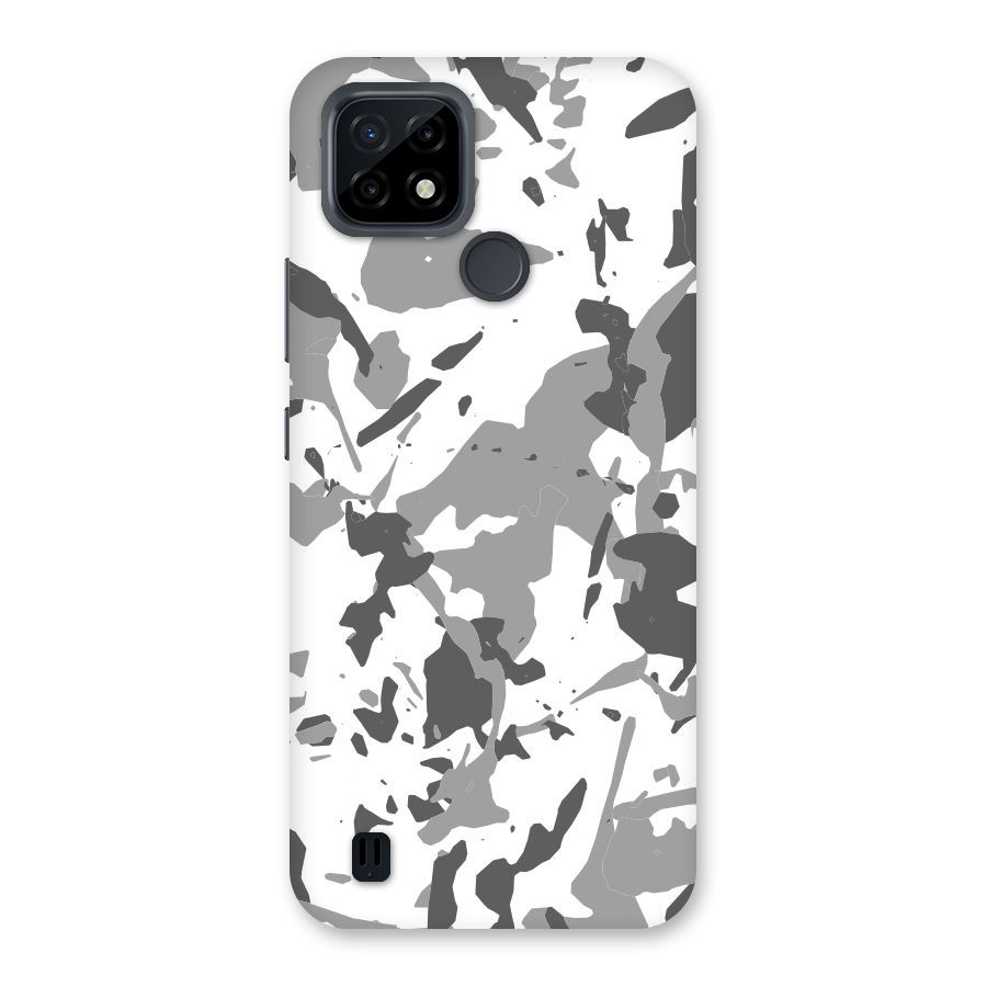 Grey Camouflage Army Back Case for Realme C21
