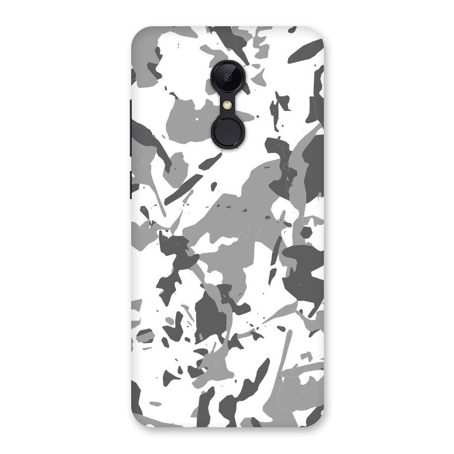 Grey Camouflage Army Back Case for Redmi 5