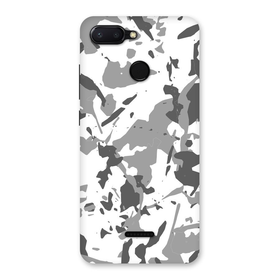 Grey Camouflage Army Back Case for Redmi 6