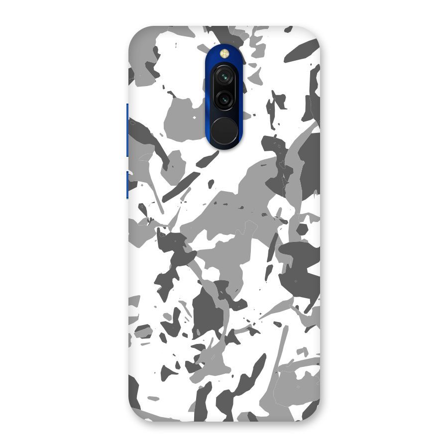 Grey Camouflage Army Back Case for Redmi 8