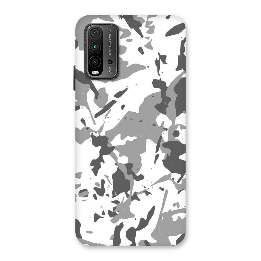Grey Camouflage Army Back Case for Redmi 9 Power
