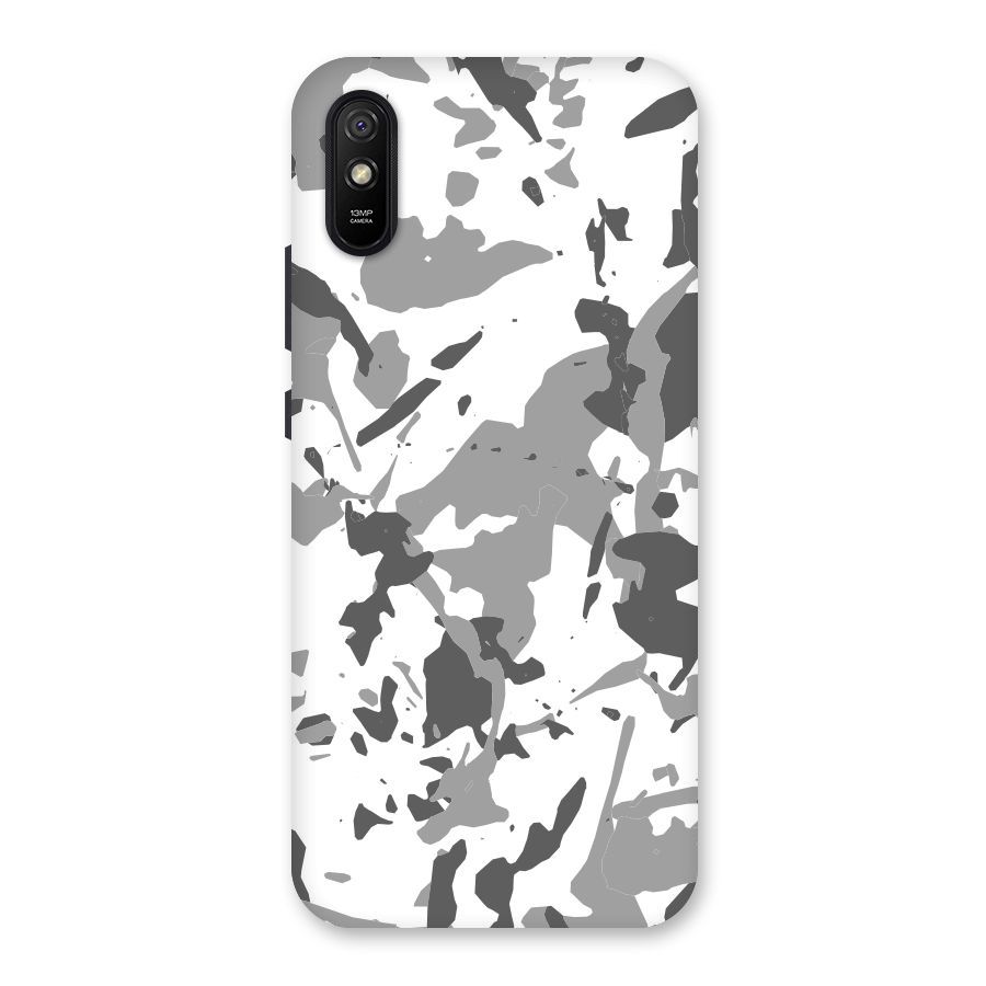 Grey Camouflage Army Back Case for Redmi 9i