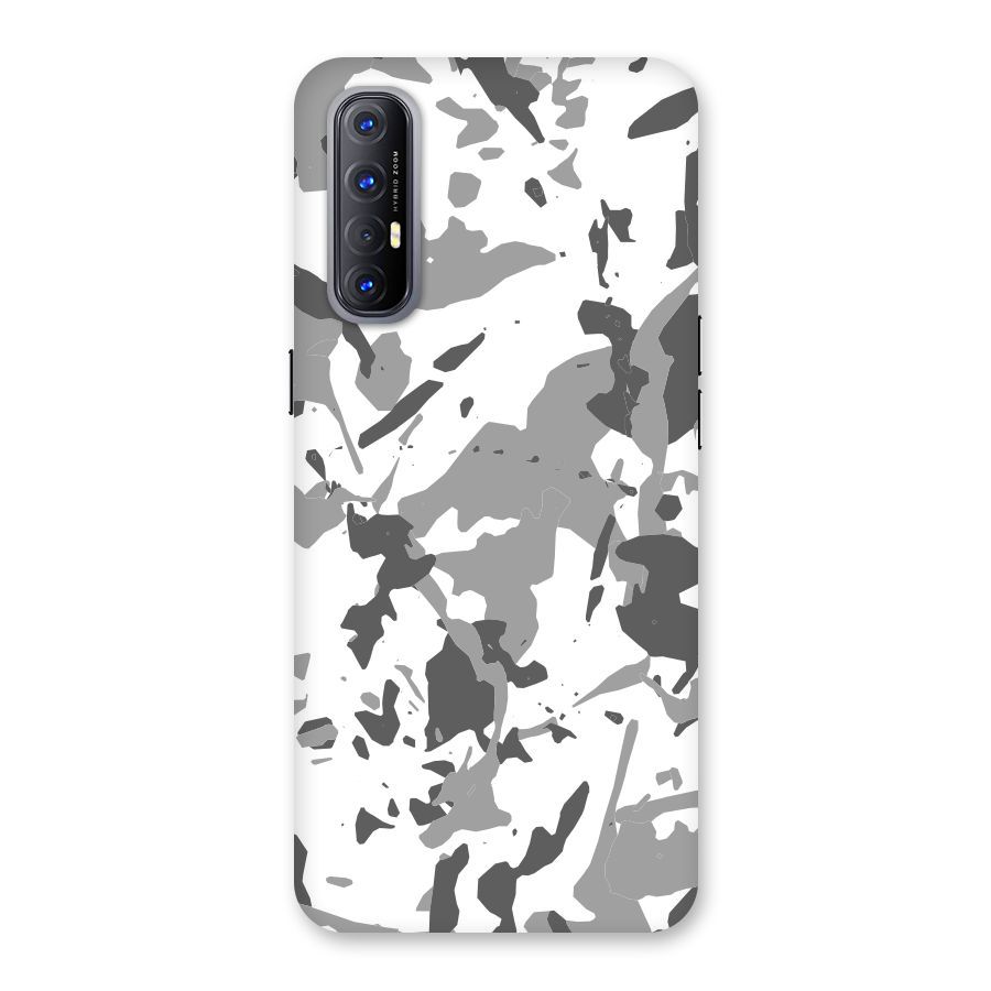 Grey Camouflage Army Back Case for Reno3 Pro