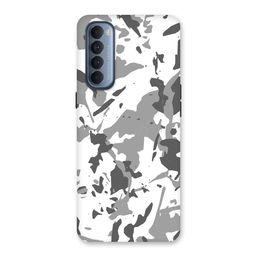 Grey Camouflage Army Back Case for Reno4 Pro