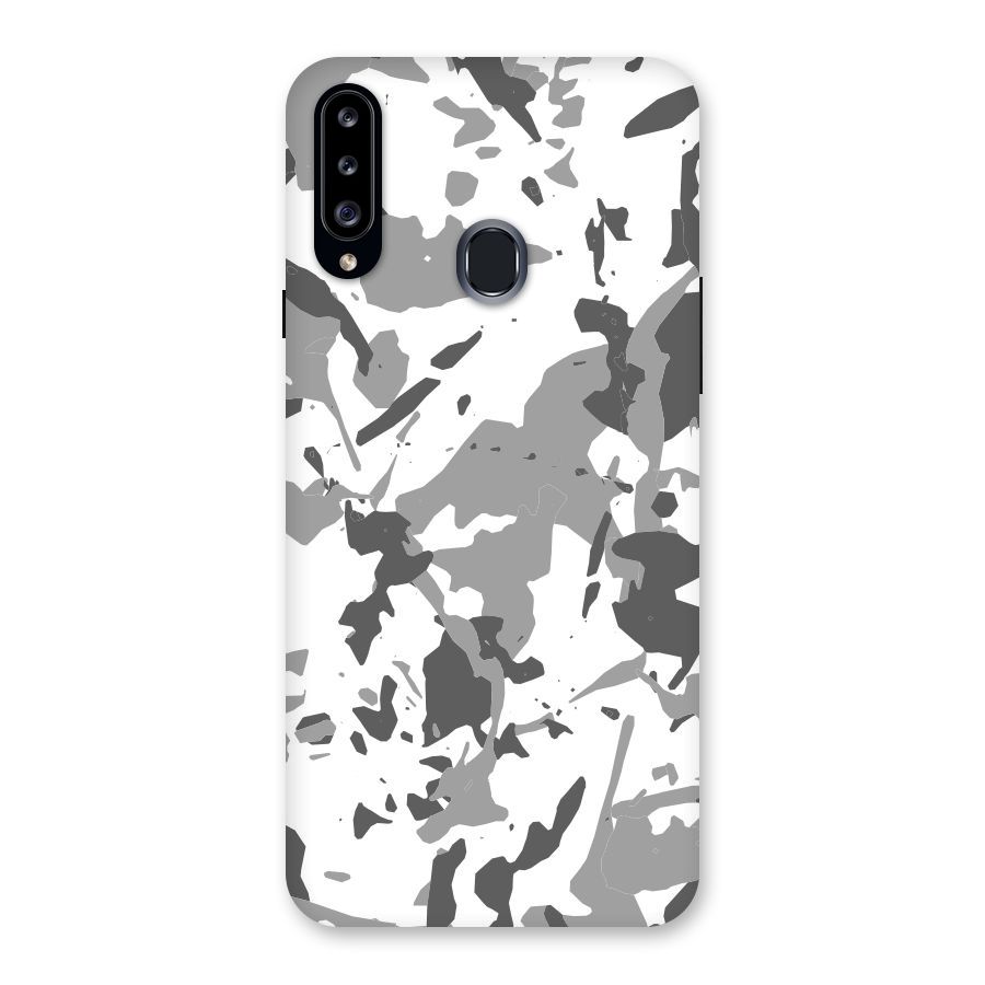 Grey Camouflage Army Back Case for Samsung Galaxy A20s