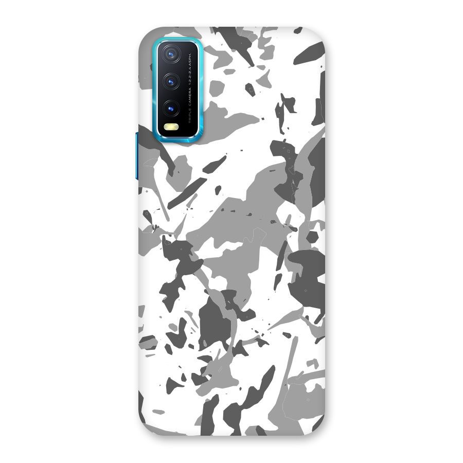 Grey Camouflage Army Back Case for Vivo Y20G