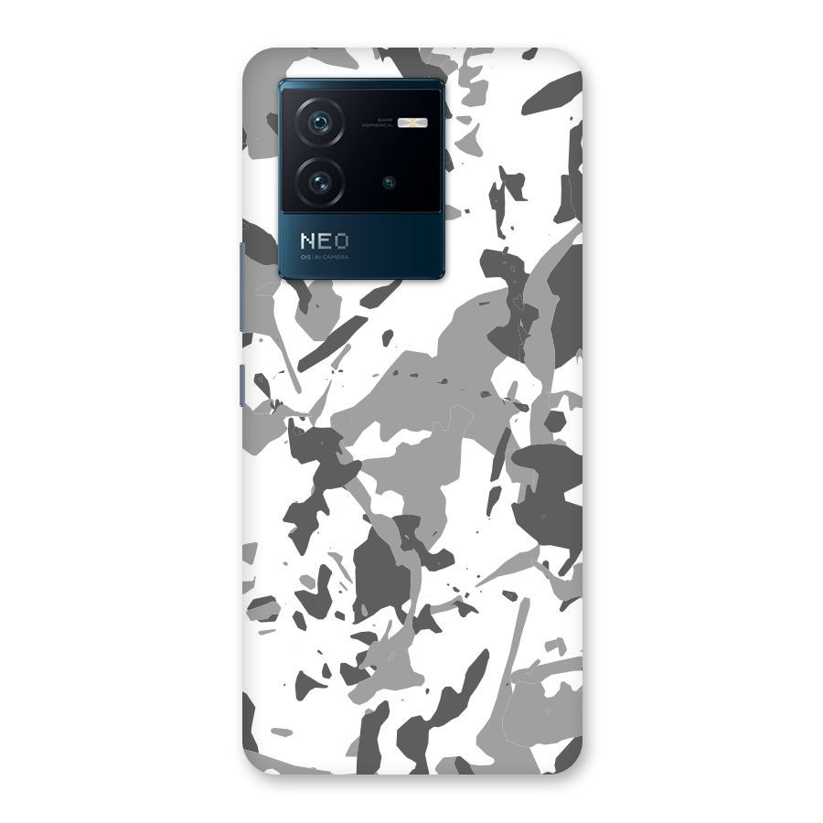 Grey Camouflage Army Back Case for Vivo iQOO Neo 6 5G