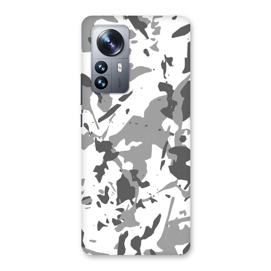 Grey Camouflage Army Back Case for Xiaomi 12 Pro
