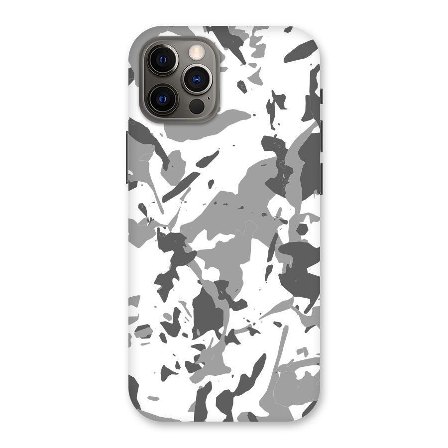 Grey Camouflage Army Back Case for iPhone 12 Pro