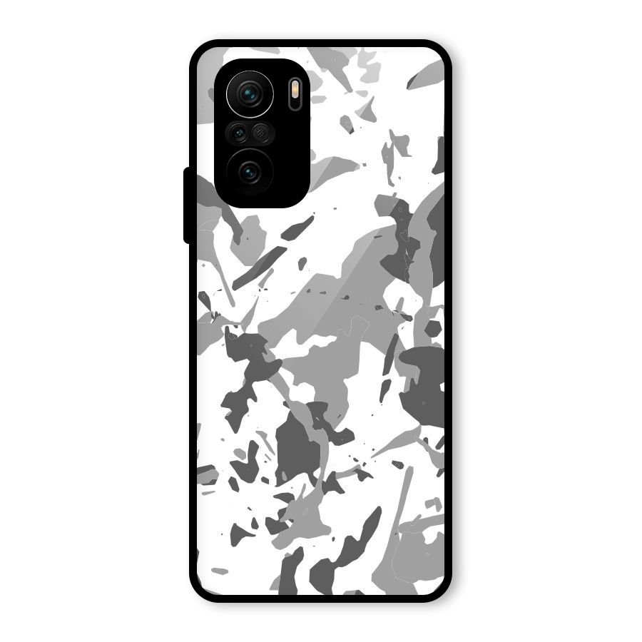 Grey Camouflage Army Glass Back Case for Mi 11x