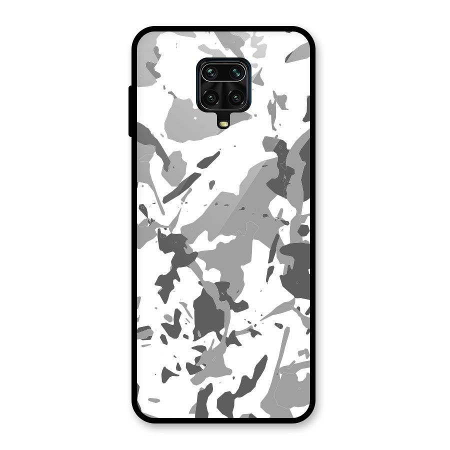Grey Camouflage Army Glass Back Case for Poco M2 Pro