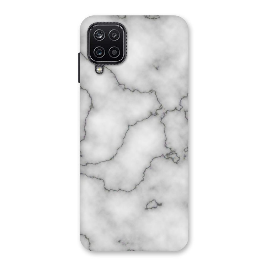 Grey Marble Back Case for Galaxy A12