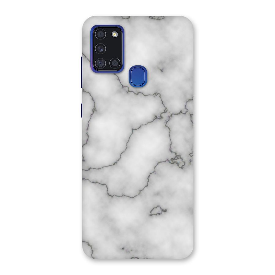 Grey Marble Back Case for Galaxy A21s