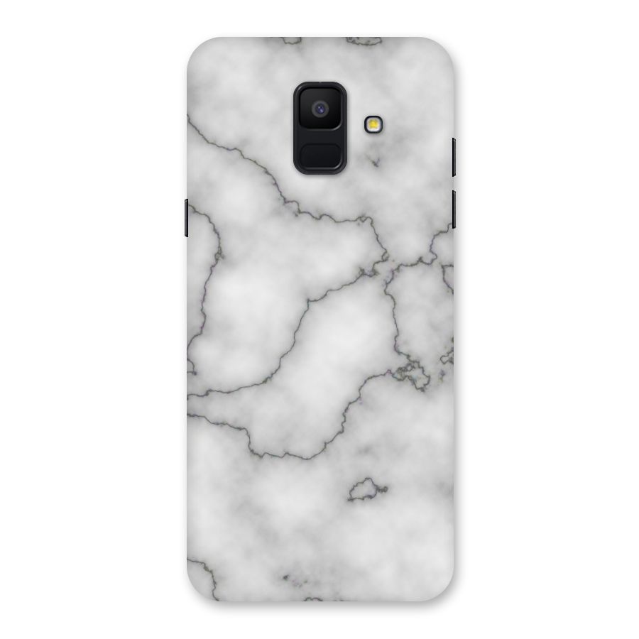Grey Marble Back Case for Galaxy A6 (2018)