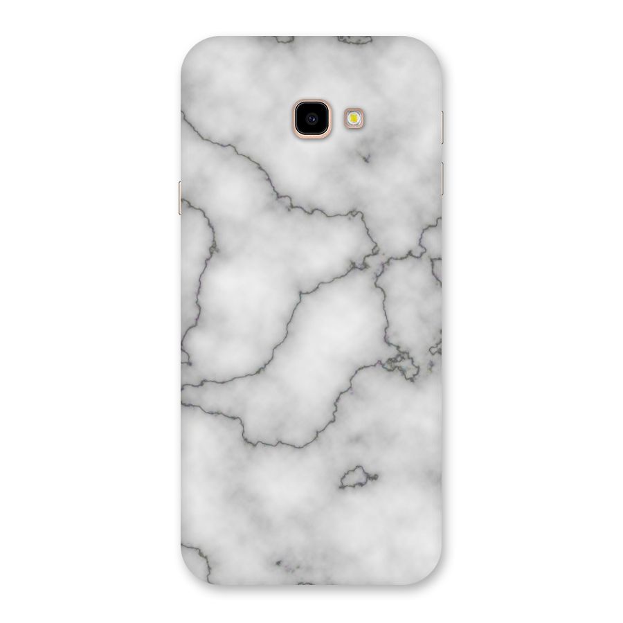 Grey Marble Back Case for Galaxy J4 Plus