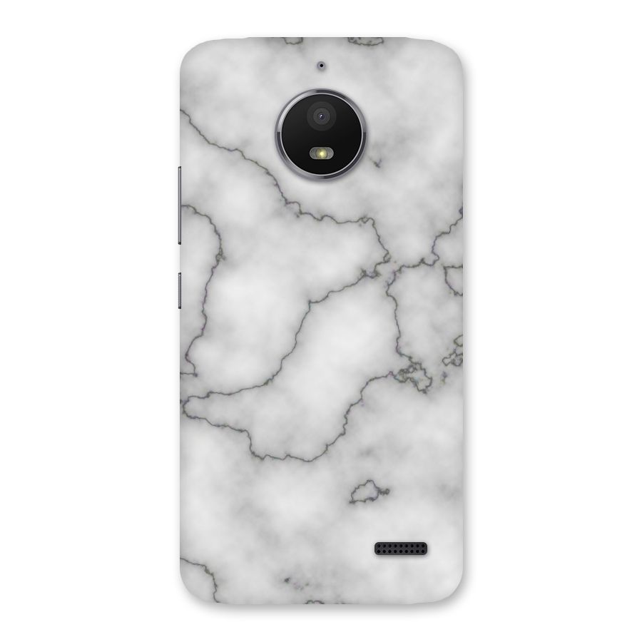 Grey Marble Back Case for Moto E4