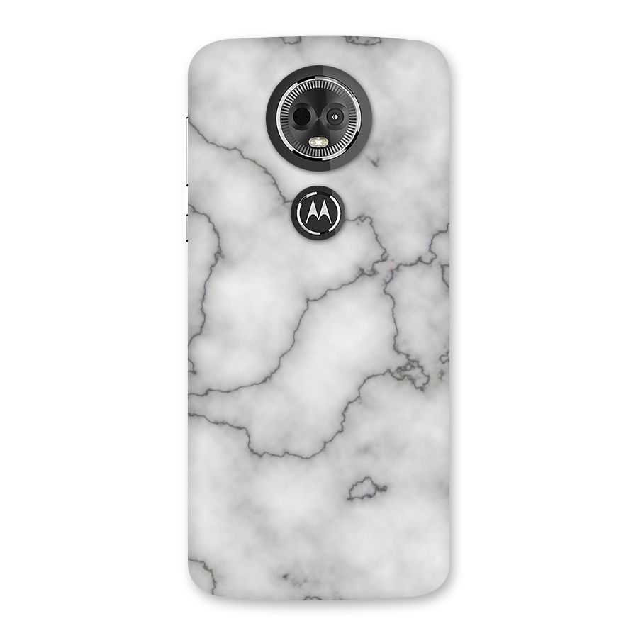Grey Marble Back Case for Moto E5 Plus