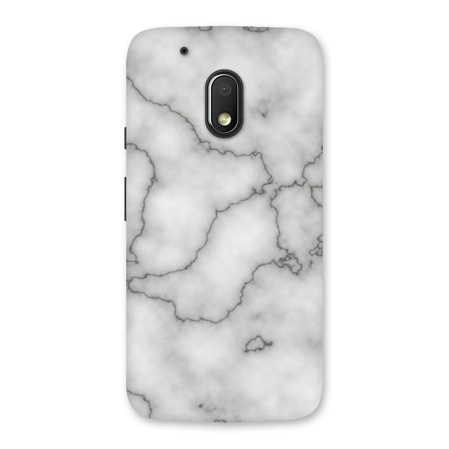 Grey Marble Back Case for Moto G4 Play