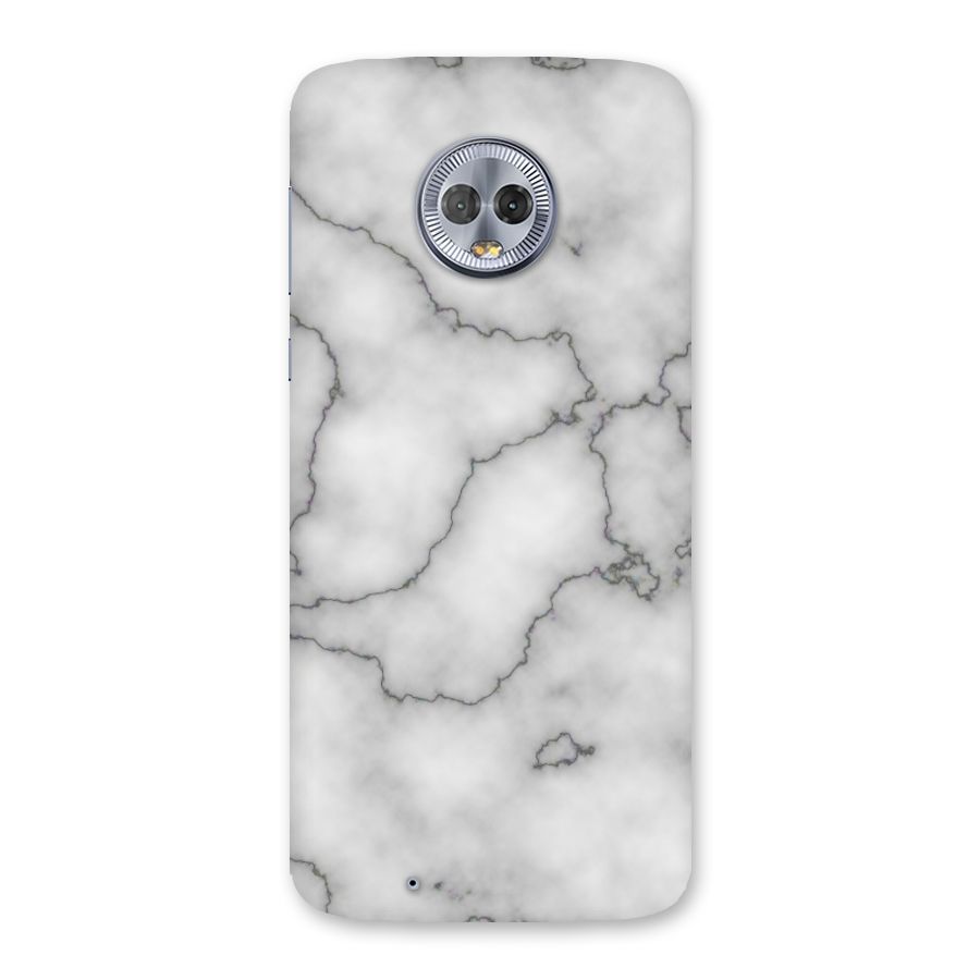 Grey Marble Back Case for Moto G6