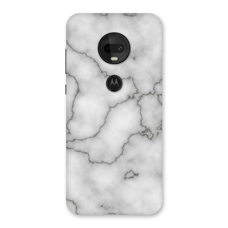 Grey Marble Back Case for Moto G7