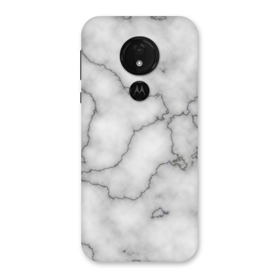 Grey Marble Back Case for Moto G7 Power