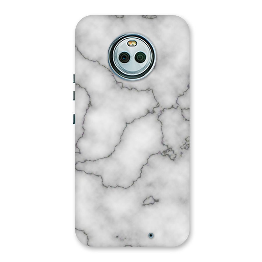 Grey Marble Back Case for Moto X4