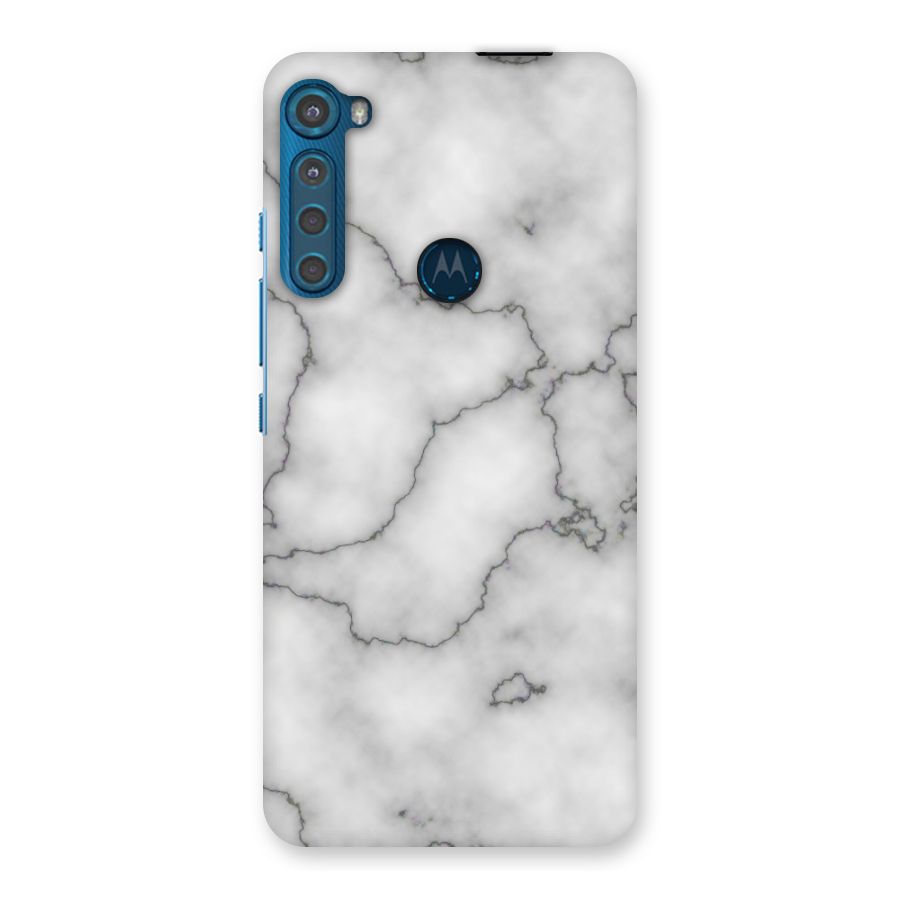 Grey Marble Back Case for Motorola One Fusion Plus