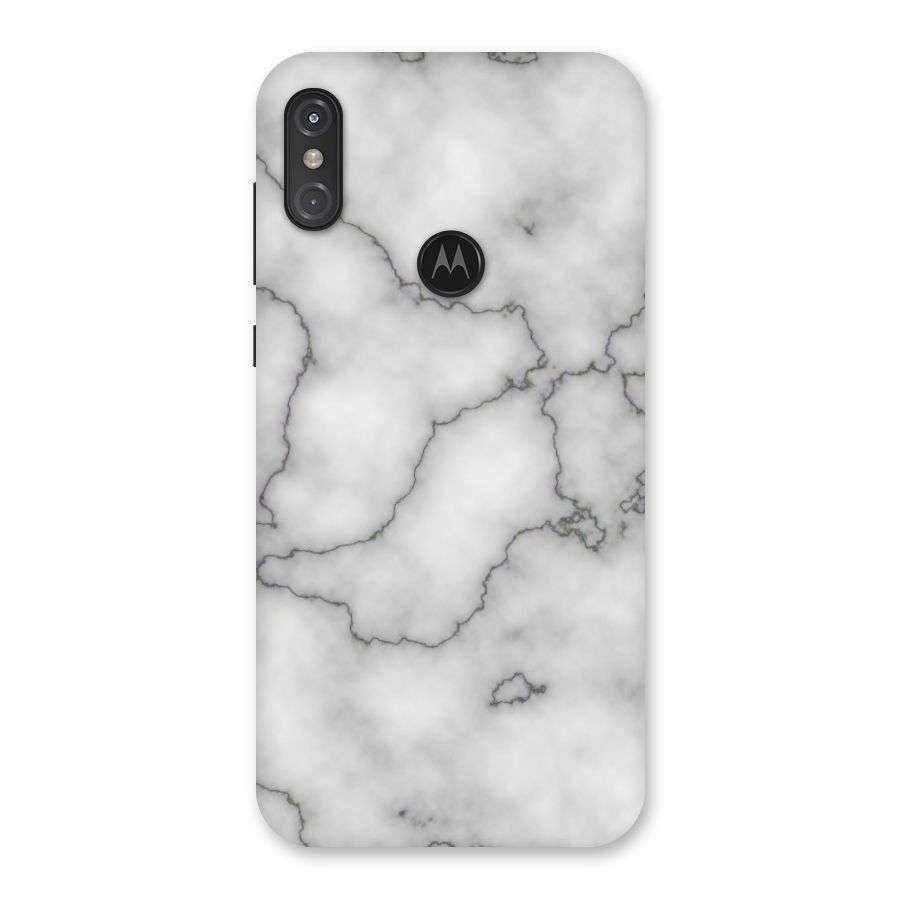 Grey Marble Back Case for Motorola One Power