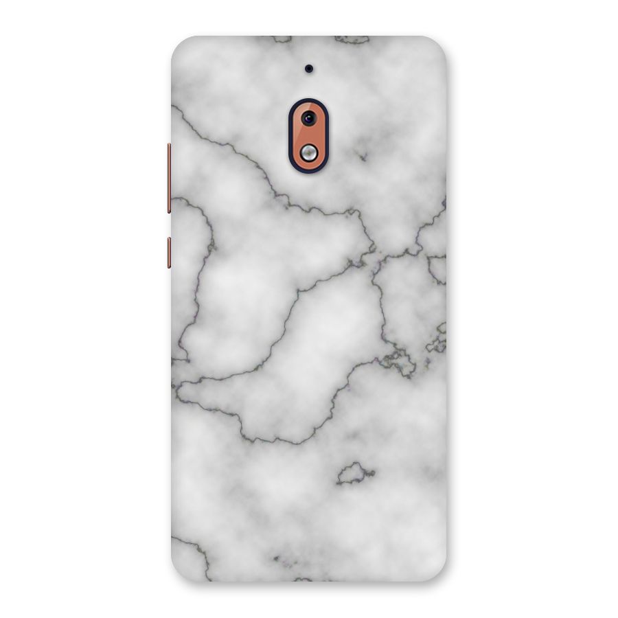 Grey Marble Back Case for Nokia 2.1
