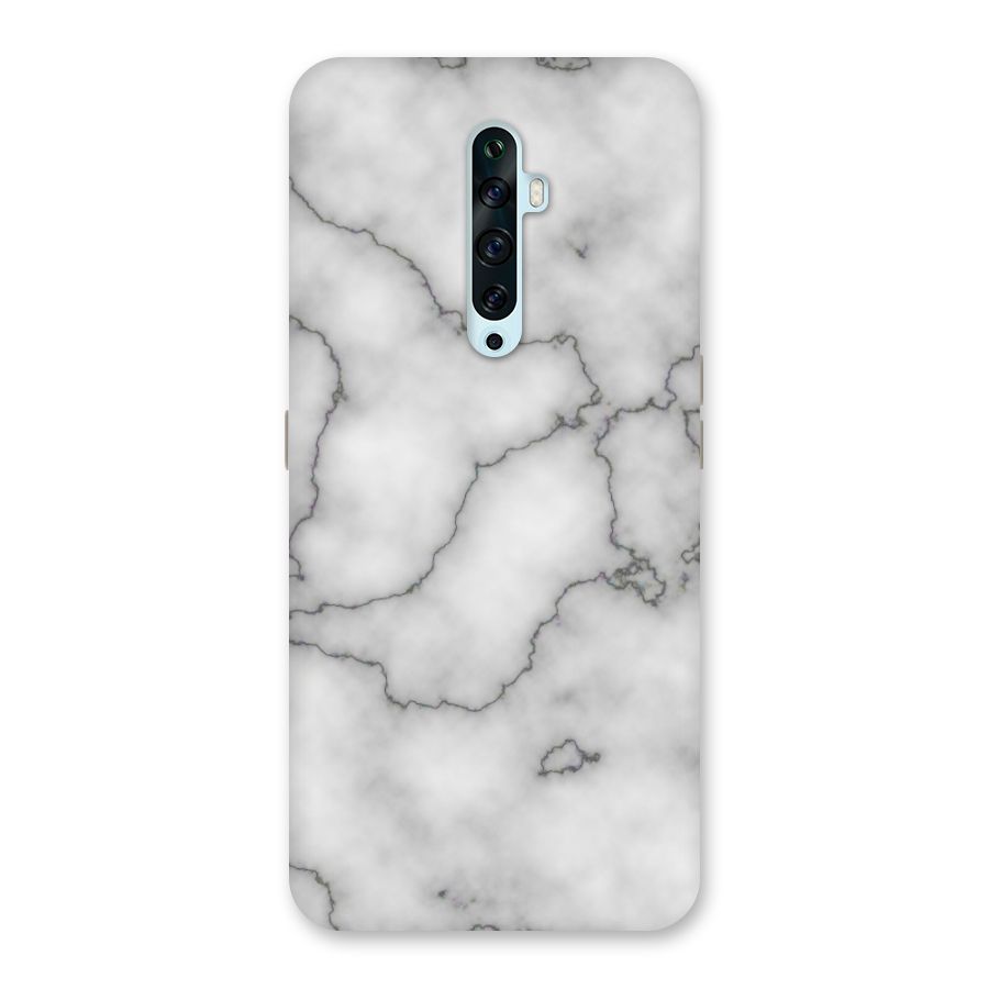 Grey Marble Back Case for Oppo Reno2 F
