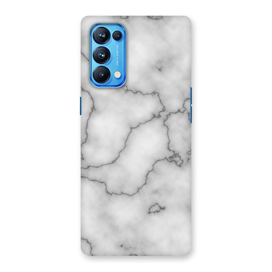 Grey Marble Back Case for Oppo Reno5 Pro 5G