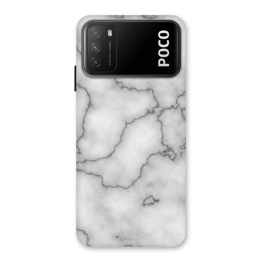 Grey Marble Back Case for Poco M3