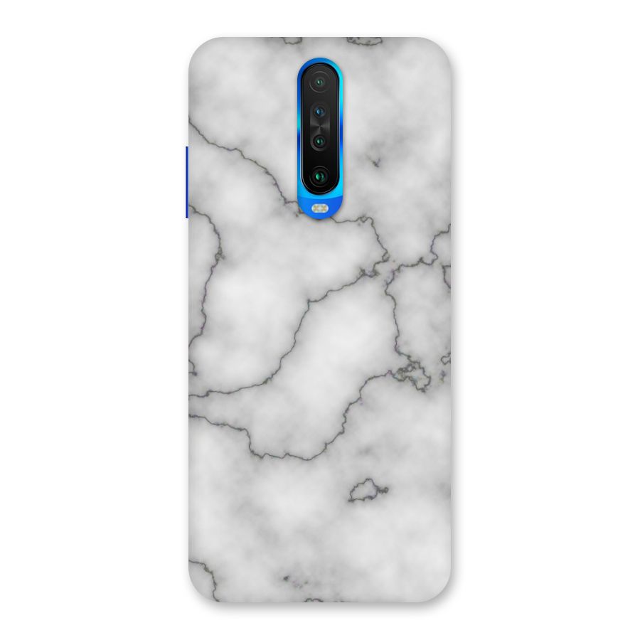 Grey Marble Back Case for Poco X2