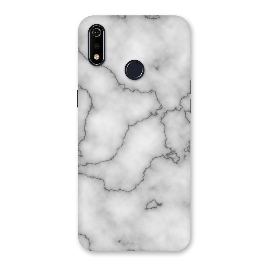 Grey Marble Back Case for Realme 3i