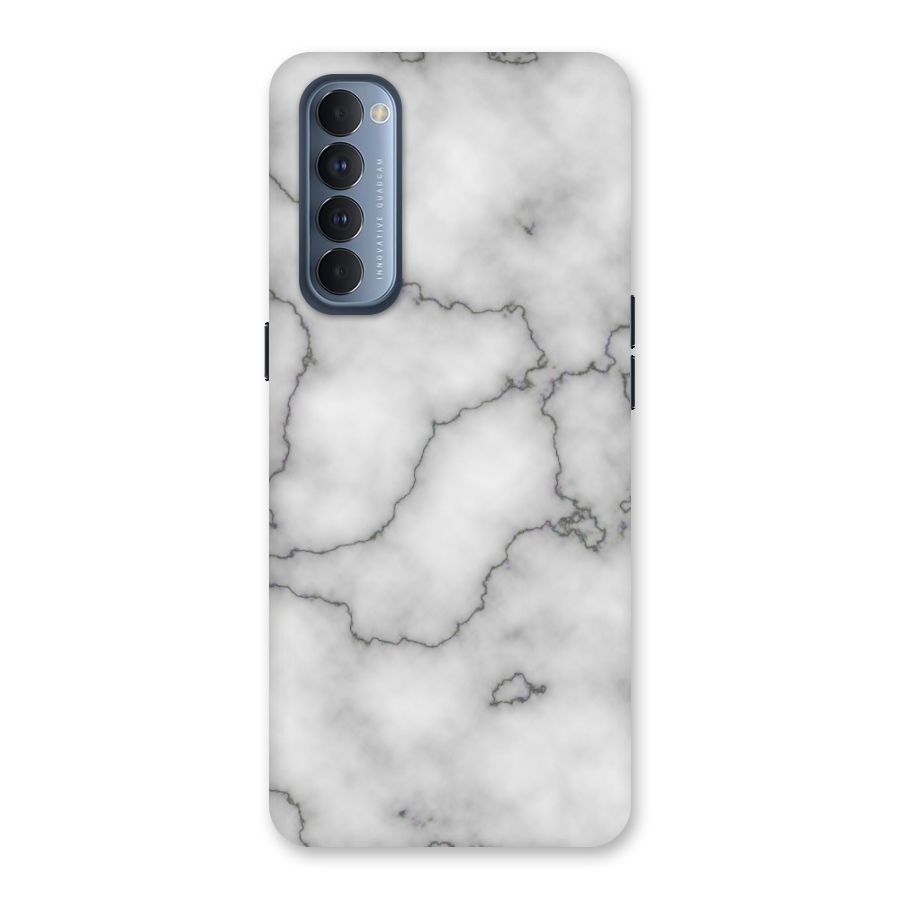 Grey Marble Back Case for Reno4 Pro