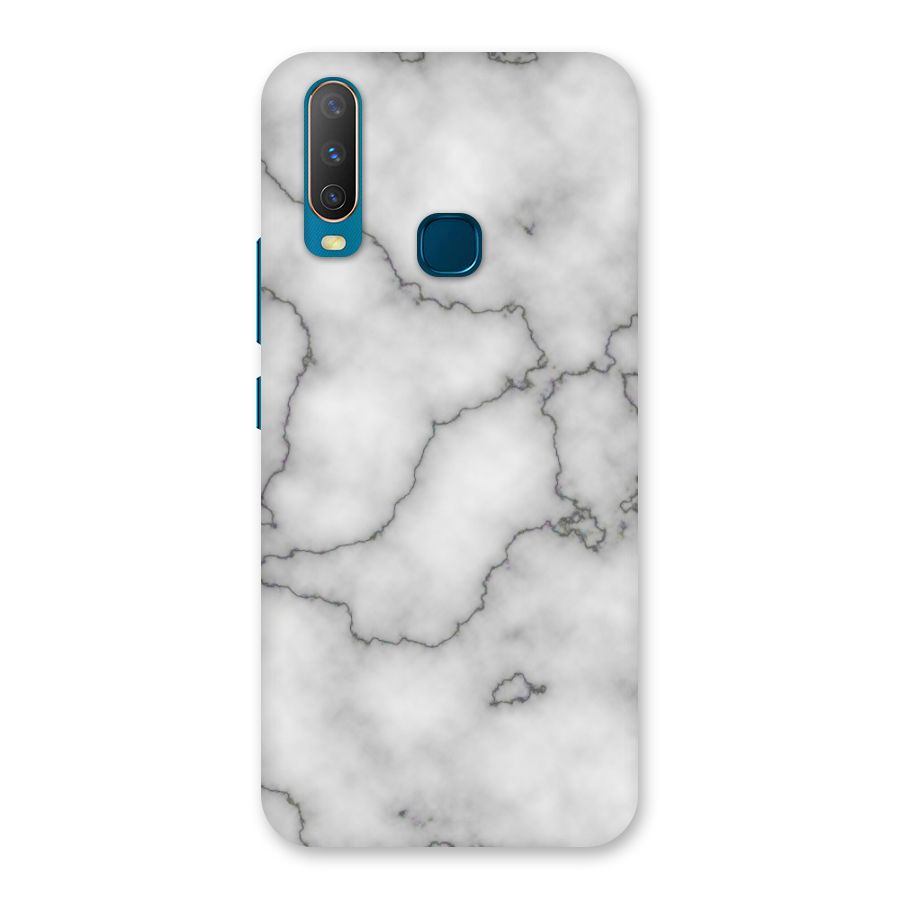 Grey Marble Back Case for Vivo Y17