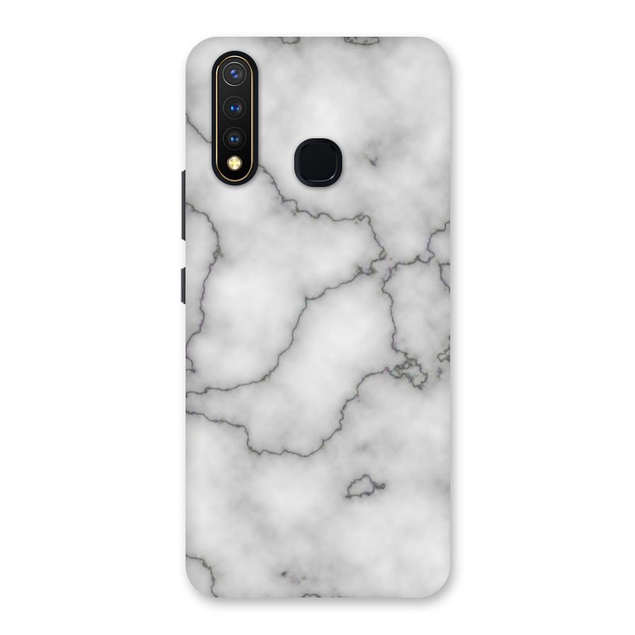 Grey Marble Back Case for Vivo Y19