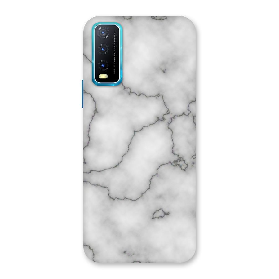 Grey Marble Back Case for Vivo Y20