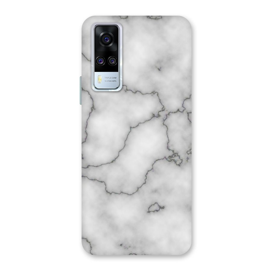 Grey Marble Back Case for Vivo Y31