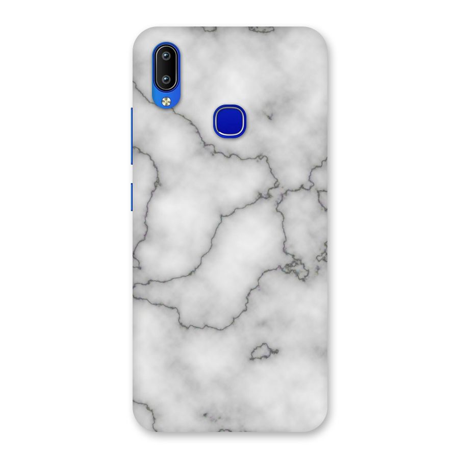 Grey Marble Back Case for Vivo Y91