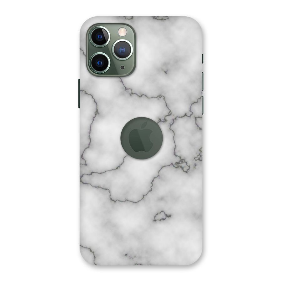 Grey Marble Back Case for iPhone 11 Pro Logo  Cut