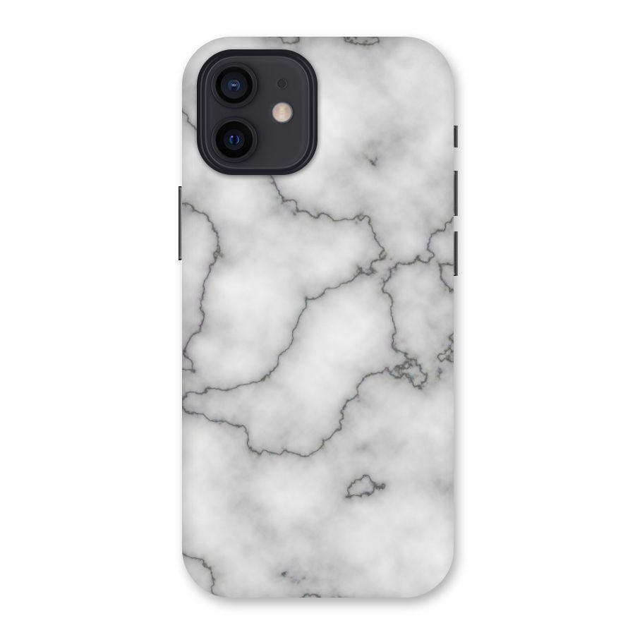 Grey Marble Back Case for iPhone 12