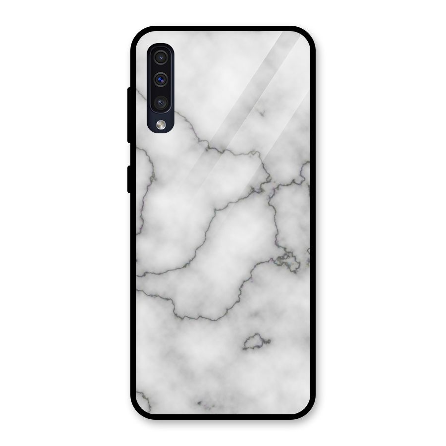 Grey Marble Glass Back Case for Galaxy A30s