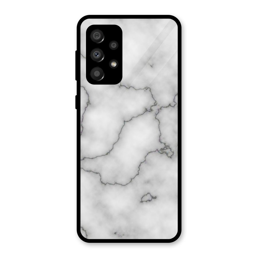 Grey Marble Glass Back Case for Galaxy A32